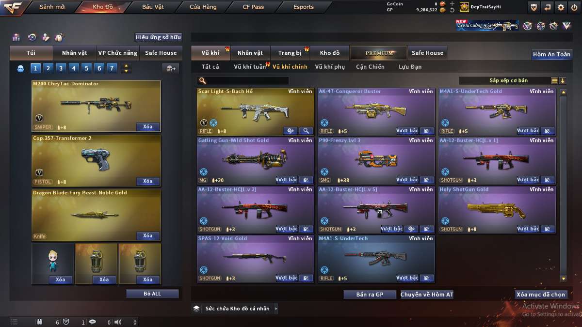 shop acc cf uy tin gia re